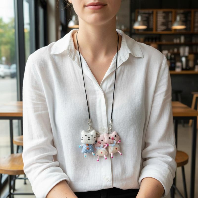 Women'S Young Bags - 귀여운 개구리 돼지 고양이 펜던트 키체인