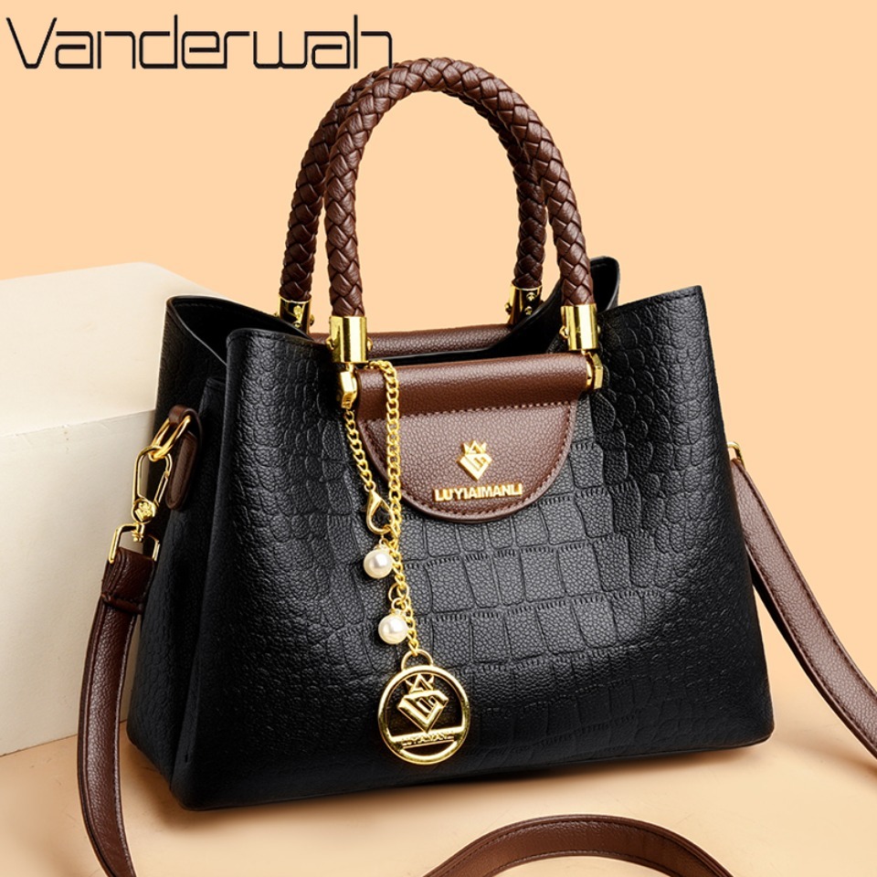 Women Bags On Sale - 고품질 가죽 캐주얼 토트 명품 핸드백