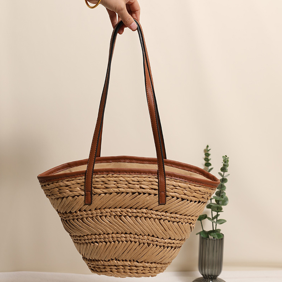 여름 바구니 밀짚 가방 여성용 숄더백 라탄 핸드백 속이 - Women'S Raffia Bags 리뷰 및 가격
